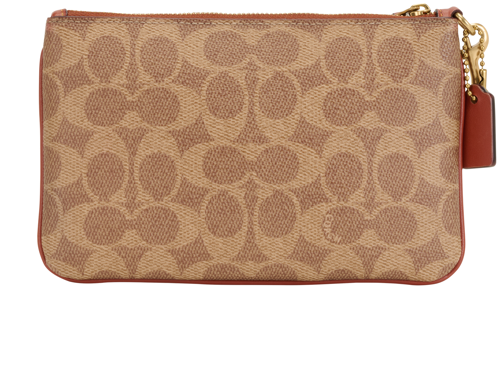 Coach Essential Small Wristlet, &pound;45, Accessories, Beige/Tan, Canvas, Back view